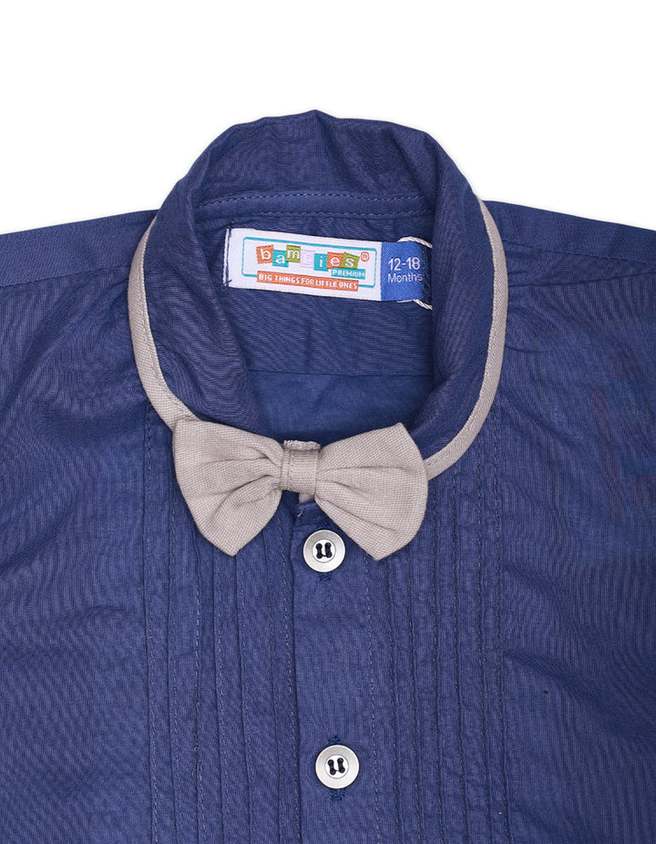 Zubaida's Pleated Formal Romper with Bowtie - Zubaidas Official™