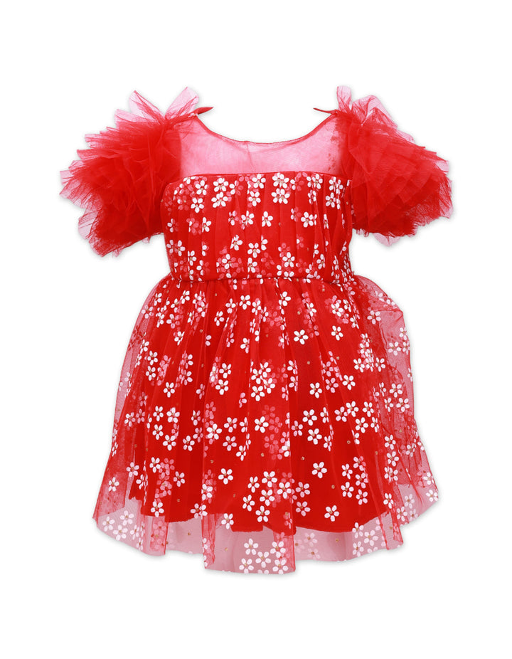 Zubaida's Short Sleeves Formal Tulle Dress - Zubaidas Official™