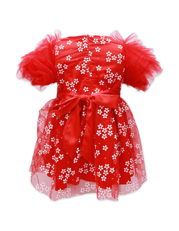 Zubaida's Short Sleeves Formal Tulle Dress - Zubaidas Official™