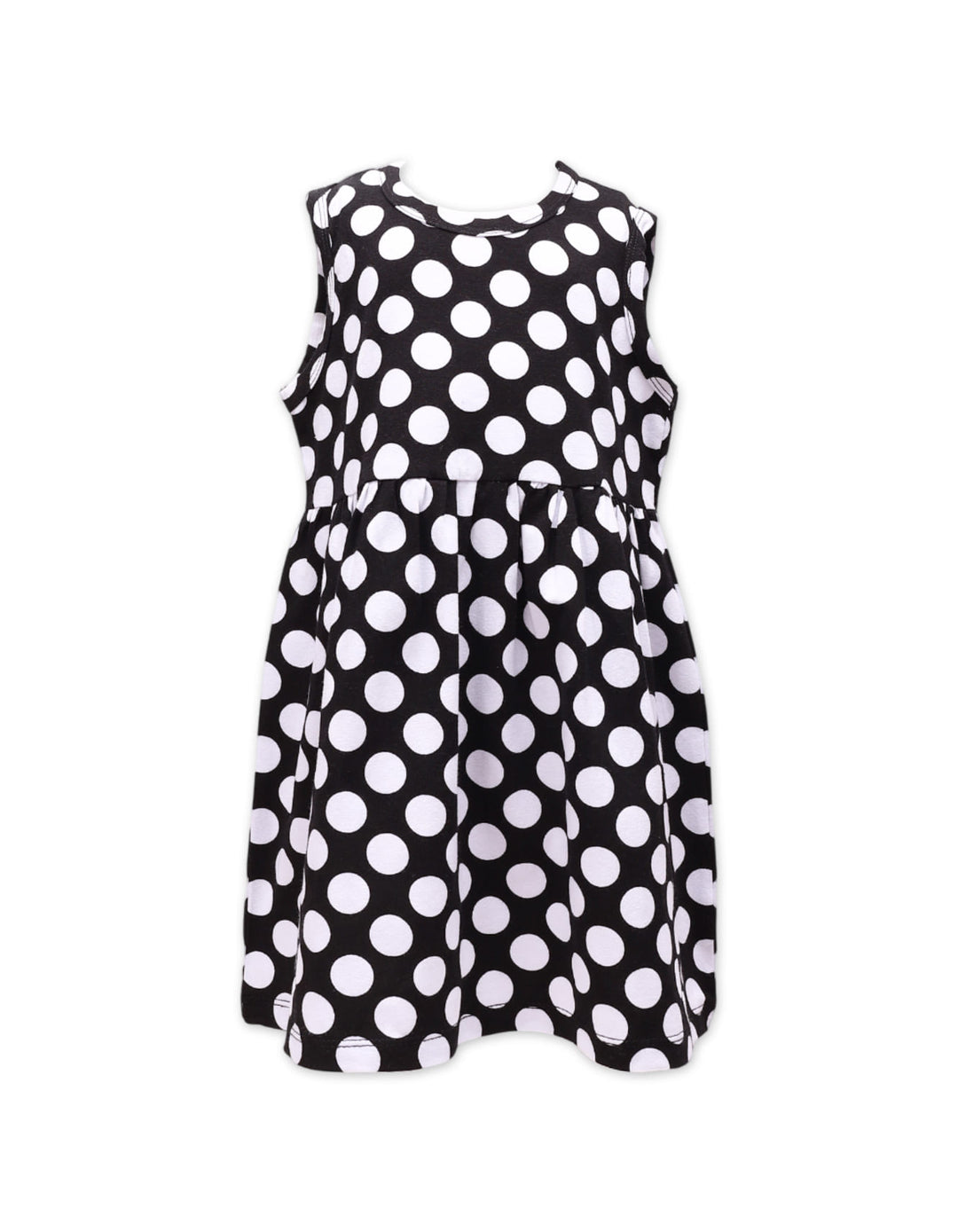 Zubaida's Sleeveless Classic Polka Dot Dress - Zubaidas Official™