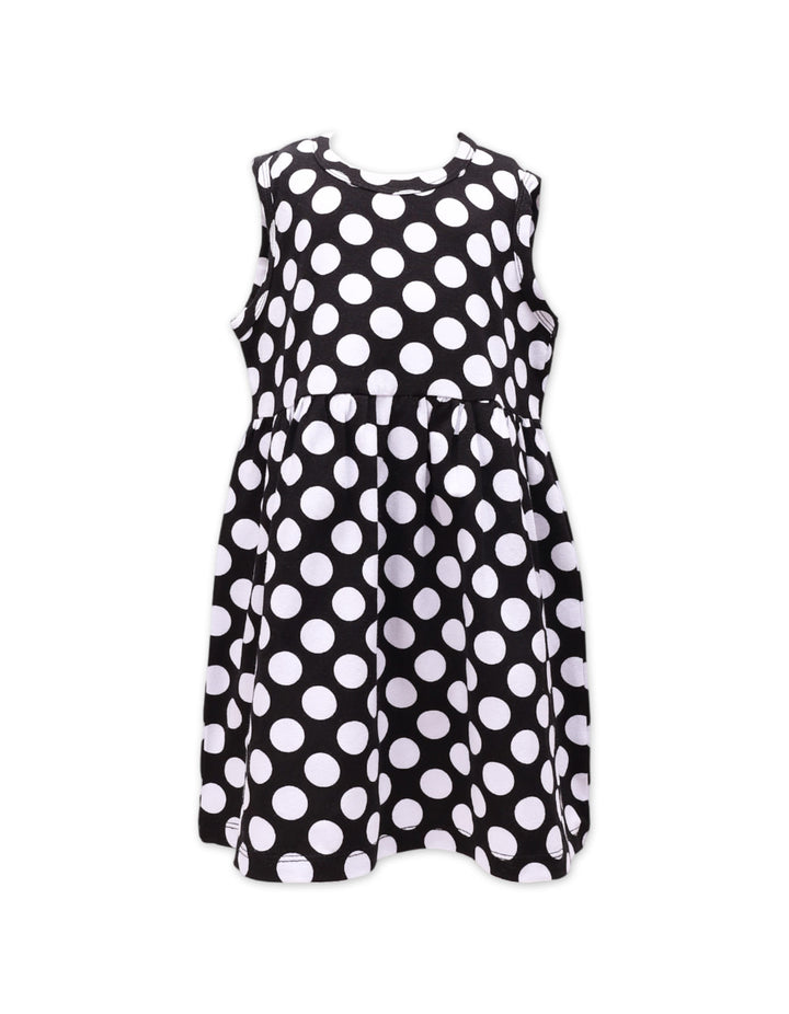 Zubaida's Sleeveless Classic Polka Dot Dress - Zubaidas Official™