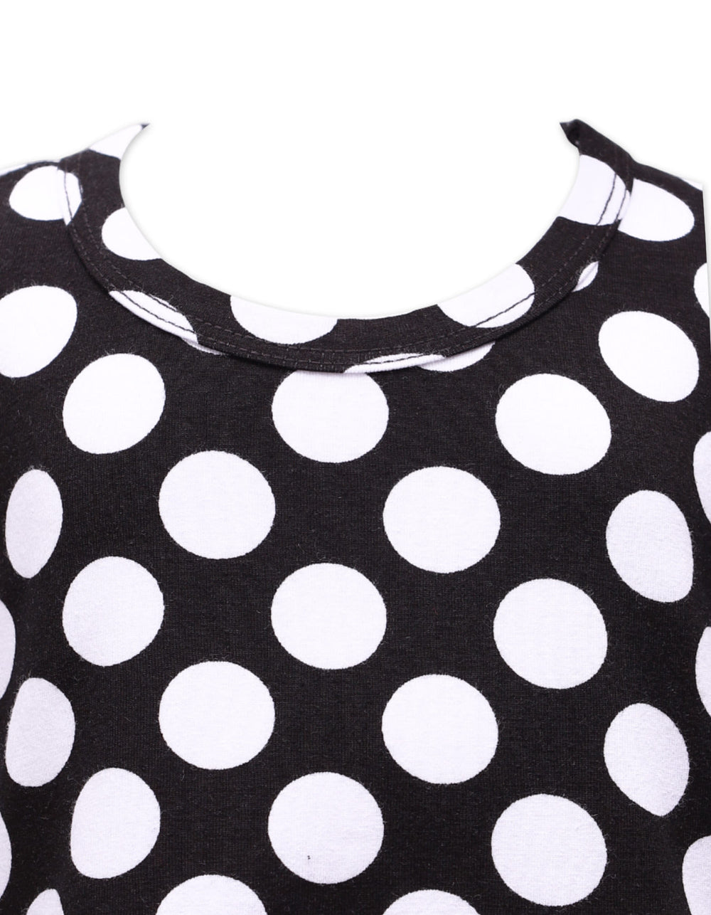 Zubaida's Sleeveless Classic Polka Dot Dress - Zubaidas Official™