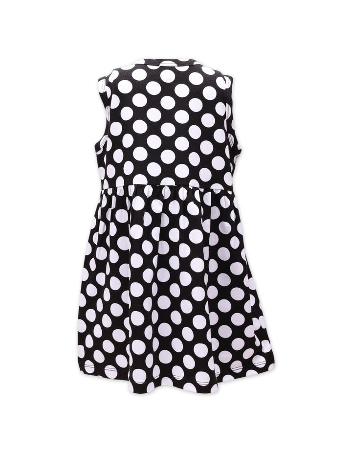Zubaida's Sleeveless Classic Polka Dot Dress - Zubaidas Official™