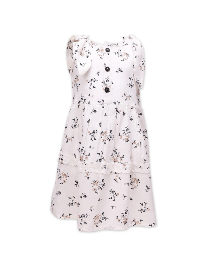 Zubaida's Floral Printed Sleeveless Dress - Zubaidas Official™