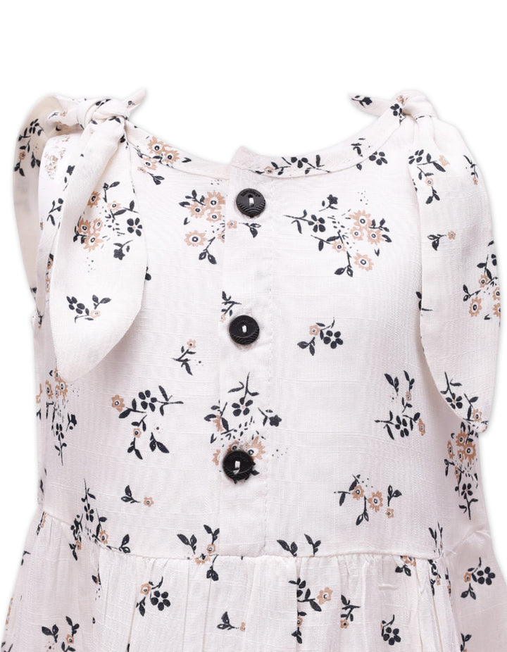 Zubaida's Floral Printed Sleeveless Dress - Zubaidas Official™