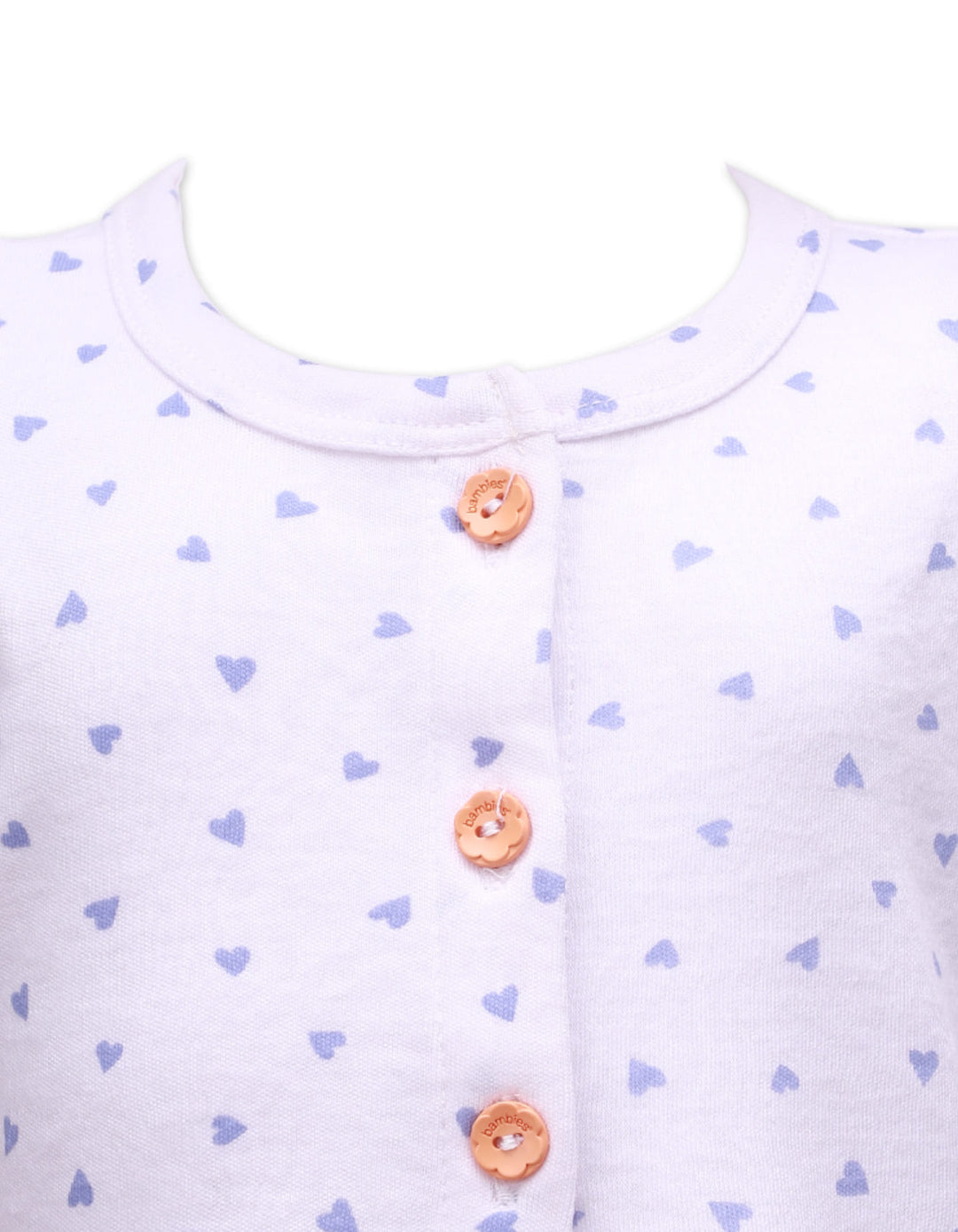 Zubaida's Short Sleeves Dress Heart Prints & Patch Pockets - Zubaidas Official™