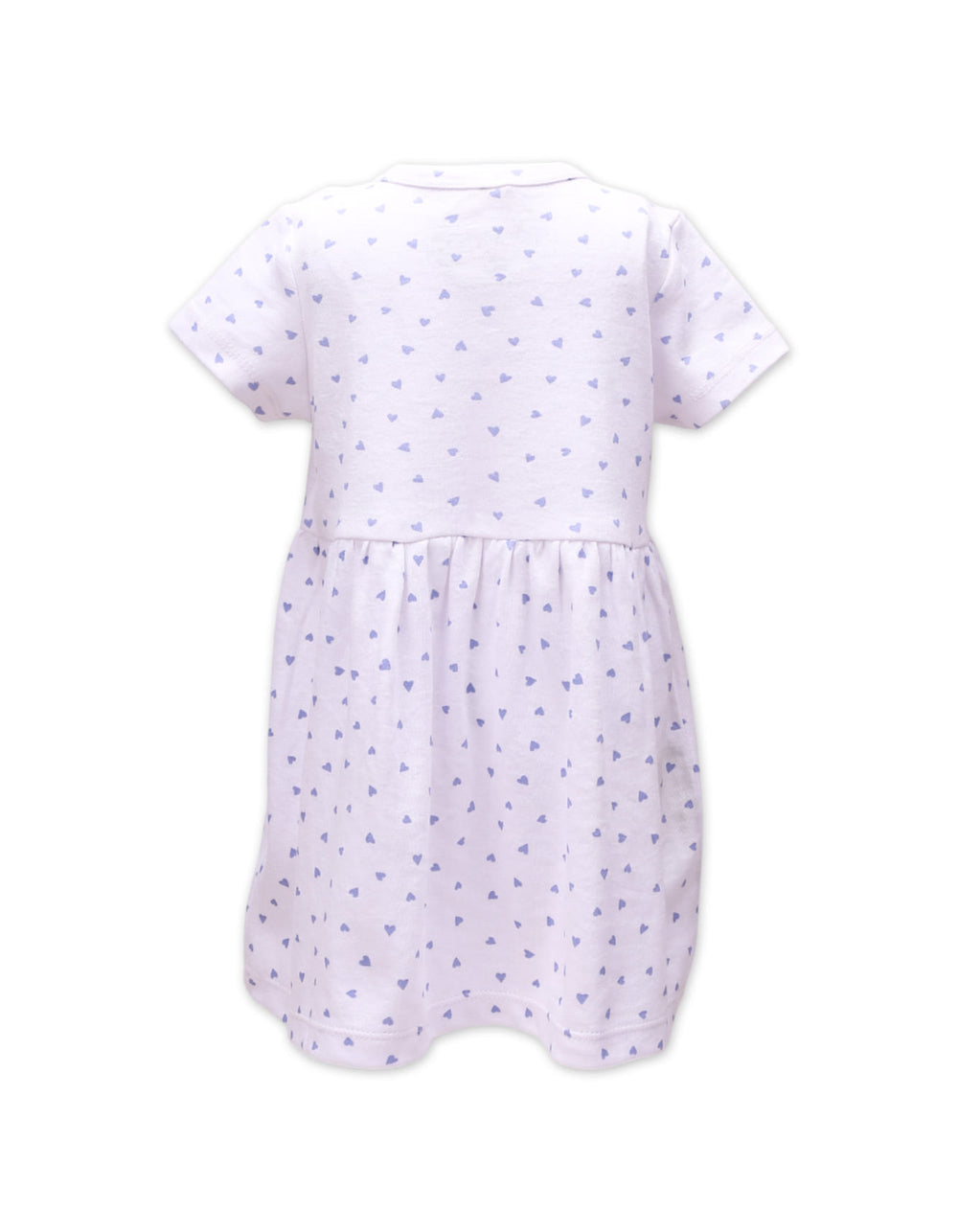 Zubaida's Short Sleeves Dress Heart Prints & Patch Pockets - Zubaidas Official™