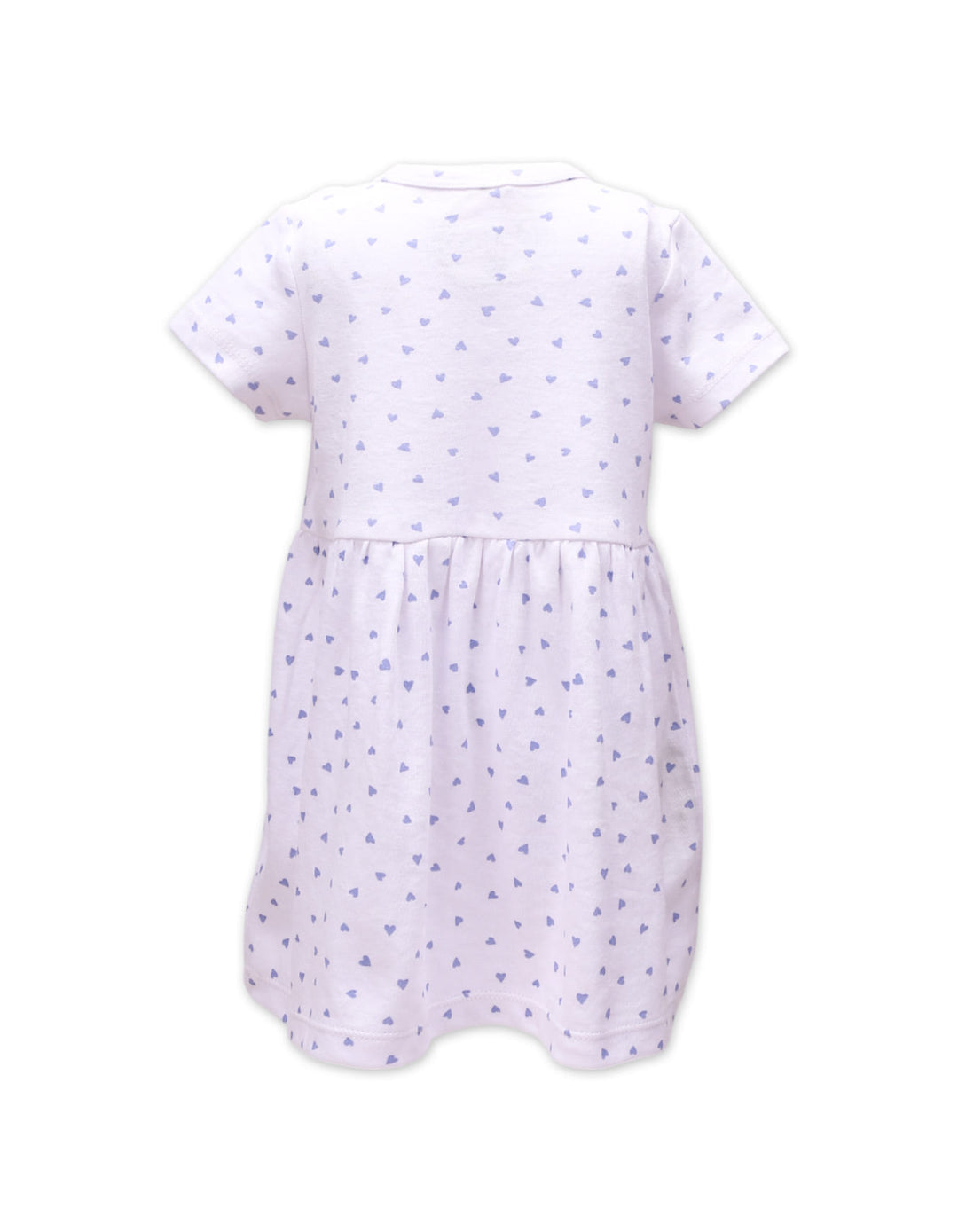 Zubaida's Short Sleeves Dress Heart Prints & Patch Pockets - Zubaidas Official™