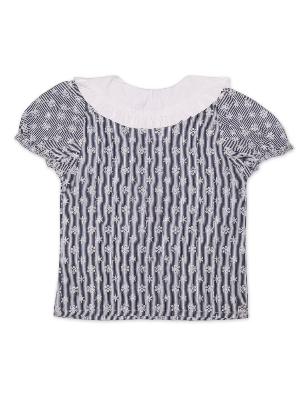 Zubaida's Ruffle Collar & Front Button-Down Top - Zubaidas Official™