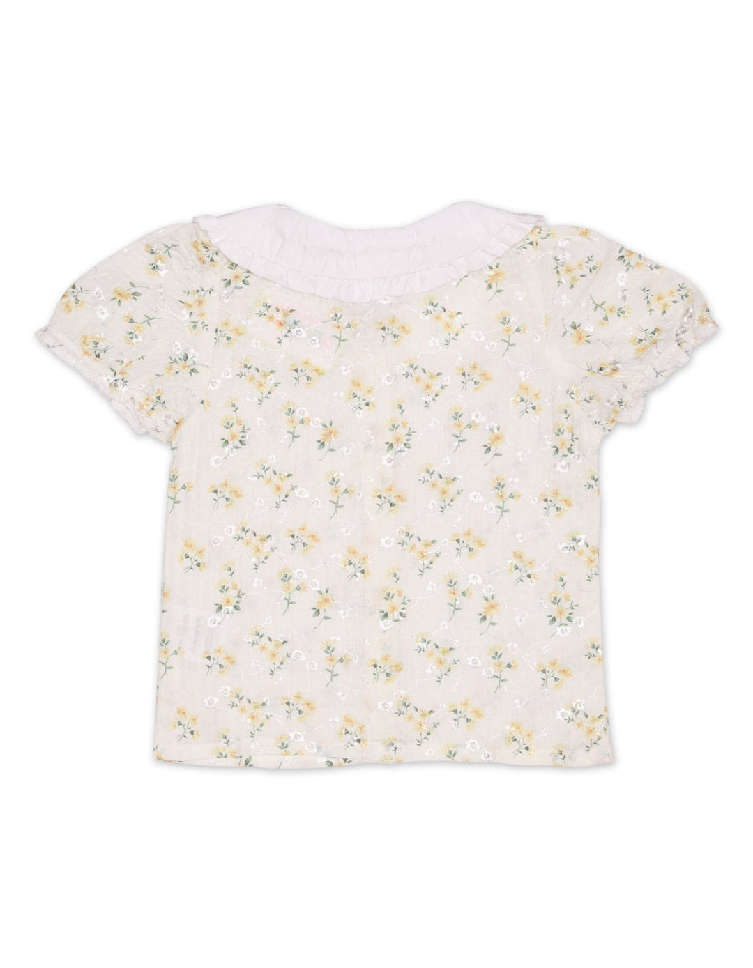 Zubaida's Vintage Ruffle Collar & Button-Down Top - Zubaidas Official™