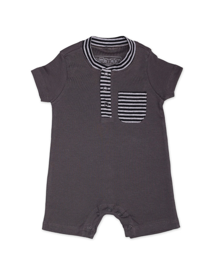 Zubaida's Contrast Collar & Pocket Romper - Zubaidas Official™