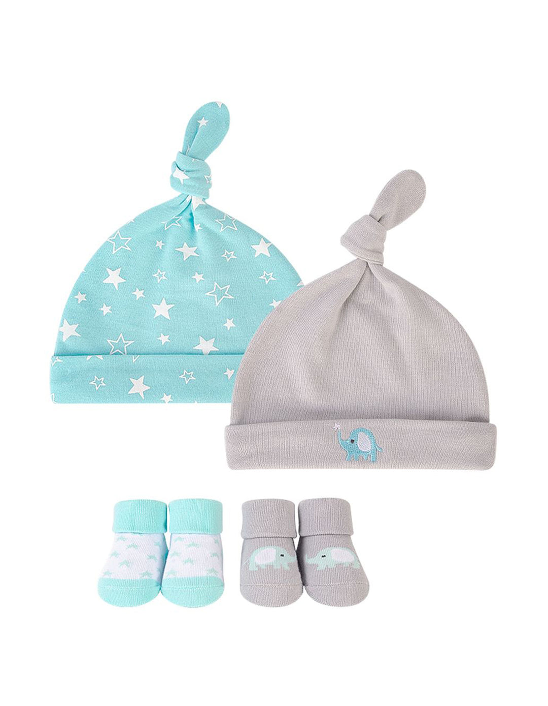 Zubaida's Coordinated Knotted Caps and Socks Set - Zubaidas Official™