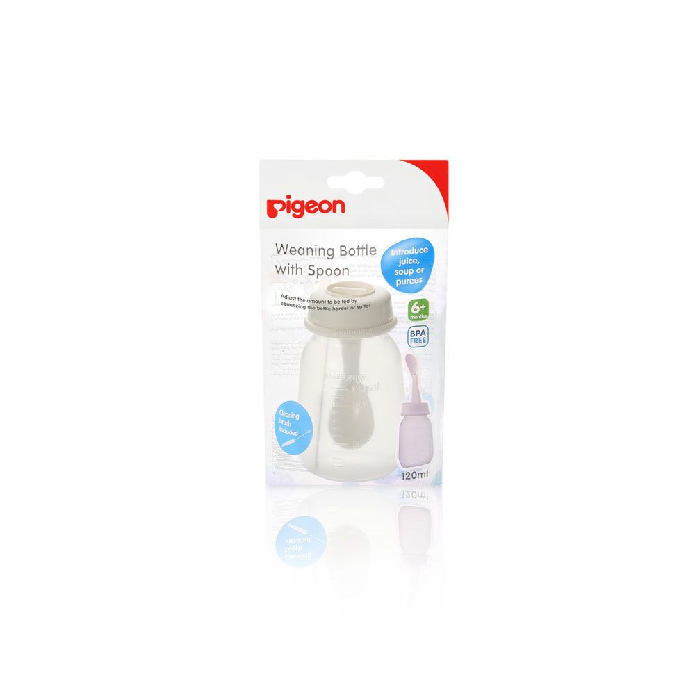 Zubaida's Pigeon Weaning Bottle With Spoon 120Ml - D328 - Zubaidas Official™