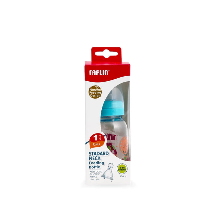 Zubaida's Farlin Pastel Feeding Bottle 4 Oz Blue - NF-868 - Zubaidas Official™