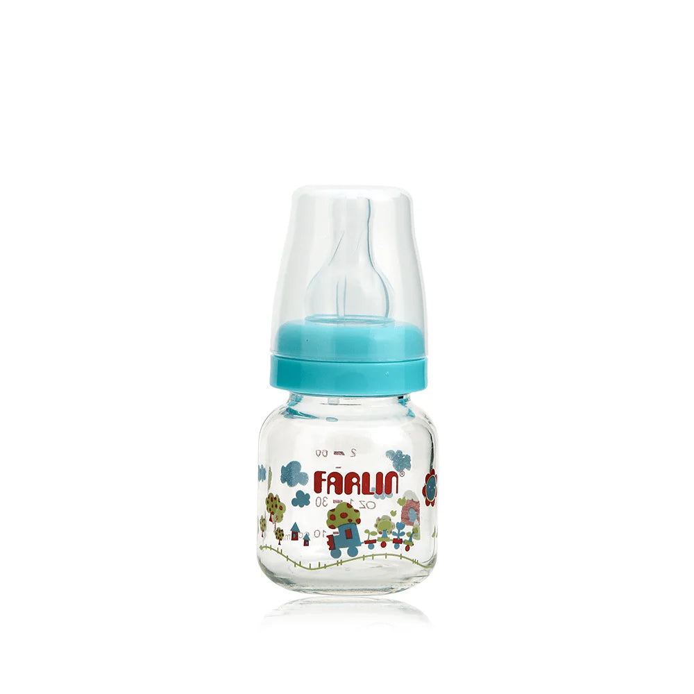 Zubaida's Farlin Glass Feeding Bottle 20Z Blue - NB-205 - Zubaidas Official™