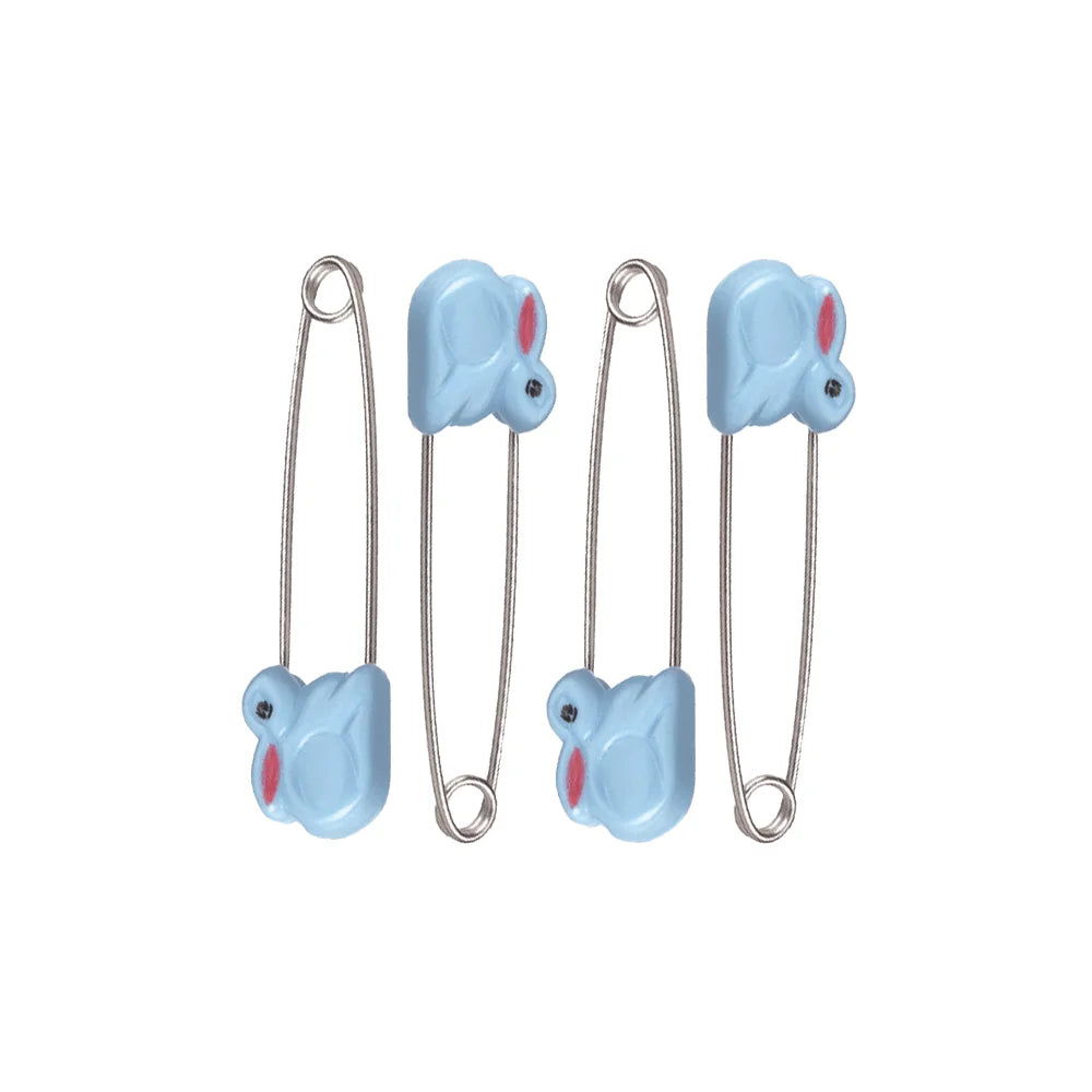 Farlin Four Animal Safety Pins Blue - BF-120 - Zubaidas Official™