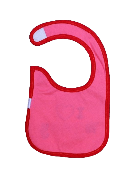 Zubaida's Bib Yellow and Red I Love Mommy Theme - Zubaidas Official™