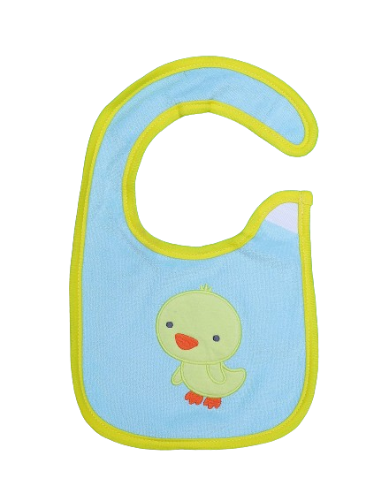 Zubaida's Bib Light Blue & Yellow Duck Theme - Zubaidas Official™