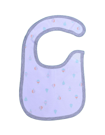 Zubaida's Bib White & Gray Parachute Theme - Zubaidas Official™