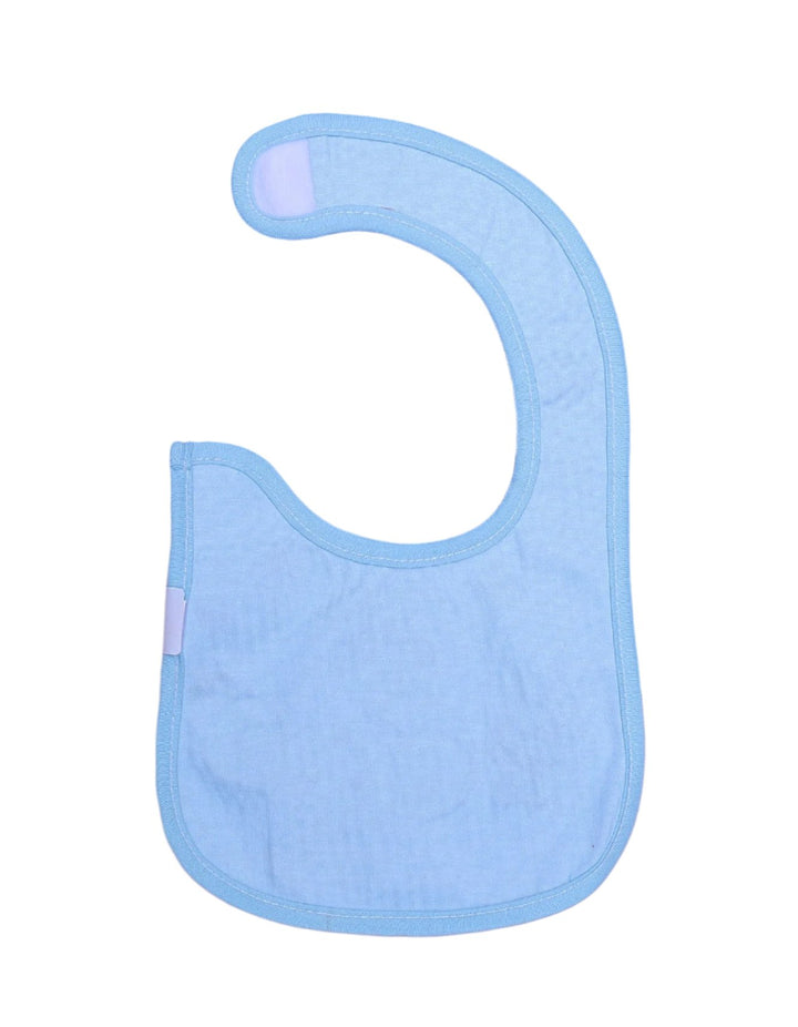 Zubaida's Bib Blue Stripped with Embroidered Elephant Bear and Rabbit - Zubaidas Official™