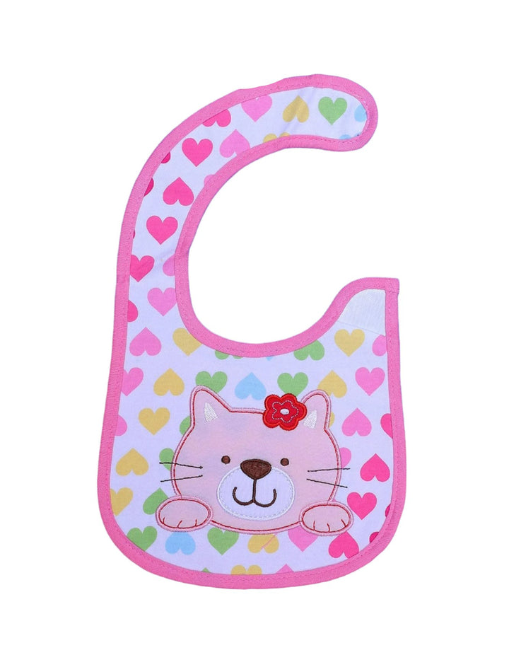 Zubaida's Bib Pink with Cat Theme - Zubaidas Official™