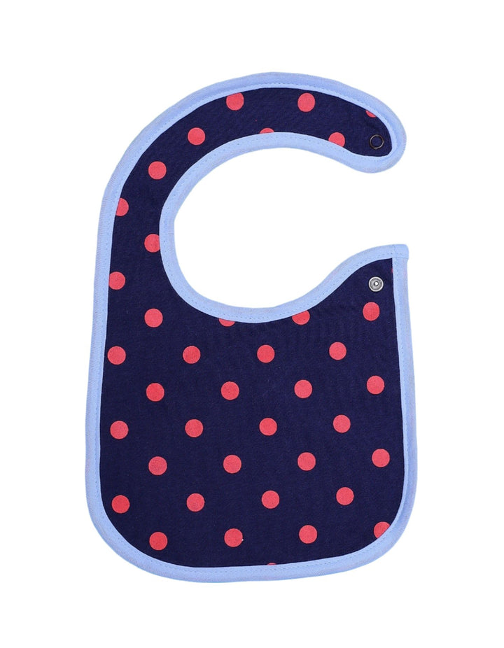 Zubaida's Bib Navy Blue with Pink Polka Dot - Zubaidas Official™