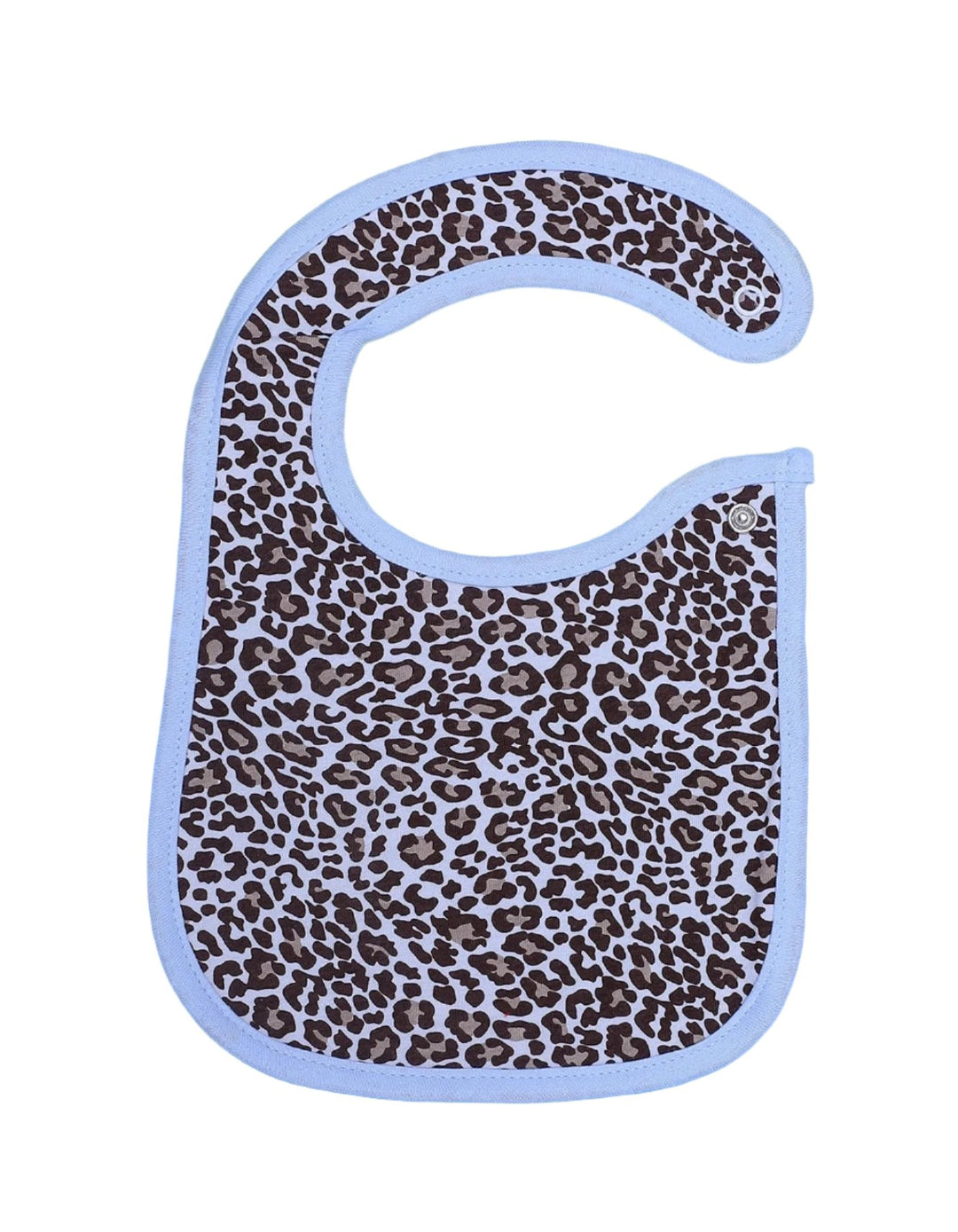 Zubaida's Bib Blue & White with Cheetah Print - Zubaidas Official™