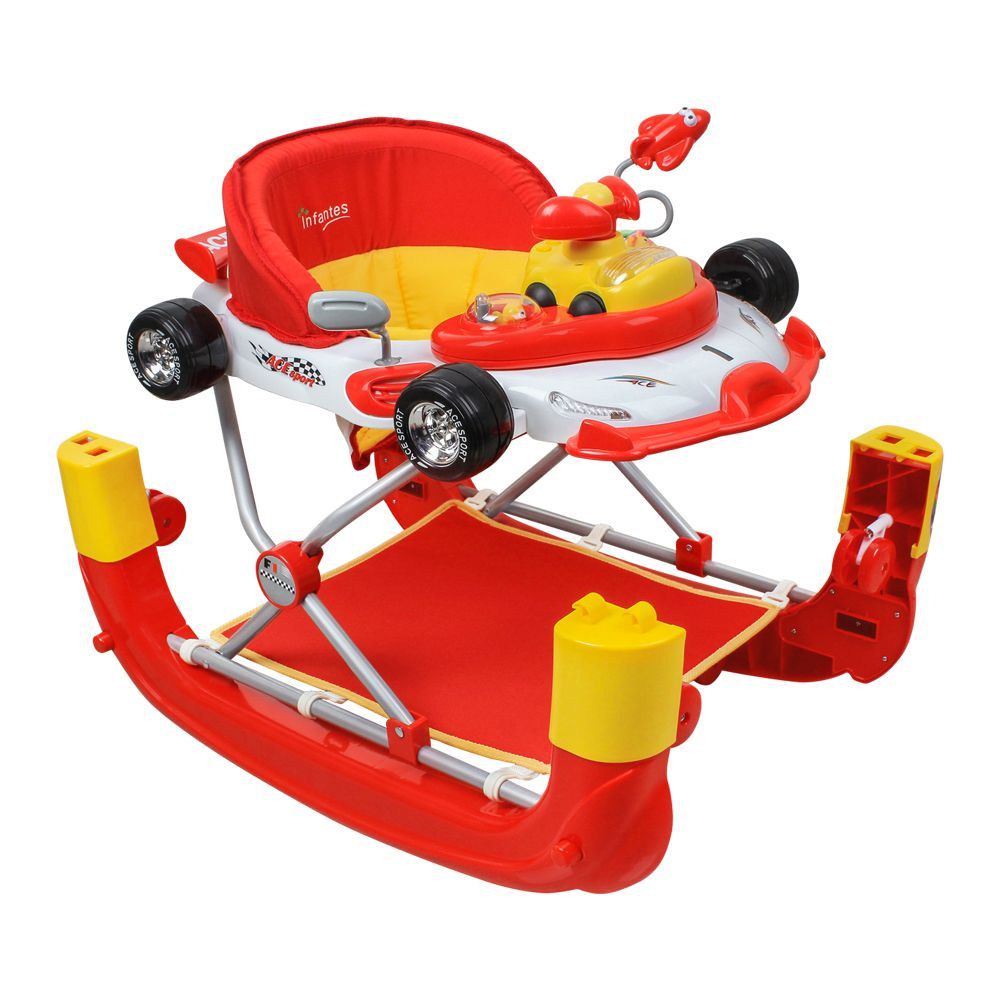 Zubaida s Infantes 2 In 1 Baby Walker Rocker Red 1085 Zubaidas Official