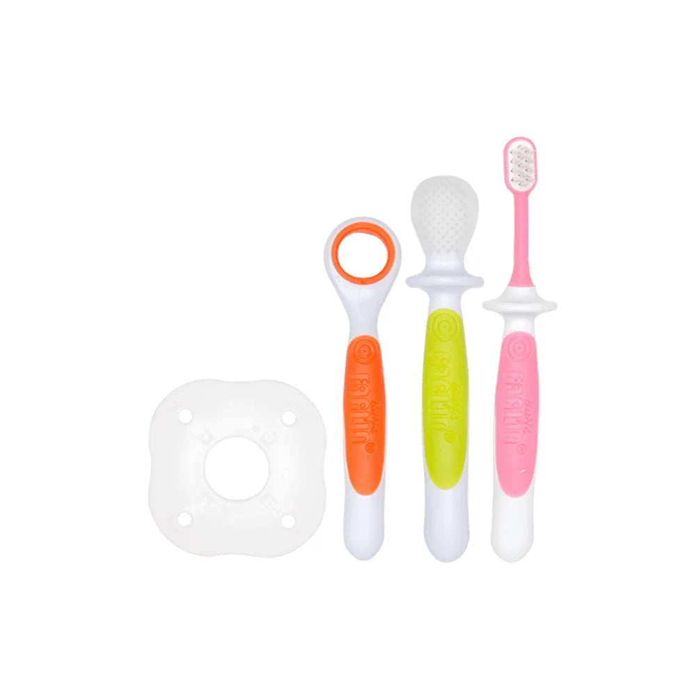 Zubaida's Farlin 3 Stage Baby Oral Hygiene Set Pink - BDT-005-E - Zubaidas Official™