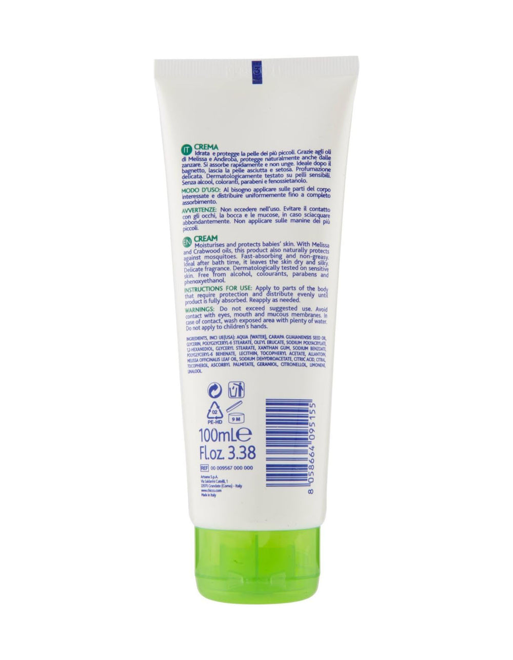 Chicco Cream Moisturising Protective 100ML (Chi-00009567000000) - Zubaidas Official™