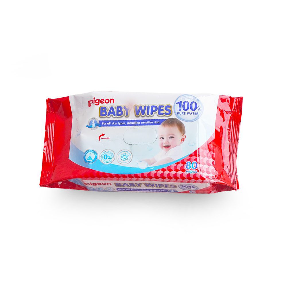 Zubaida's Pigeon Wipes 80 Sheets 100% Pure - P78102 - Zubaidas Official™