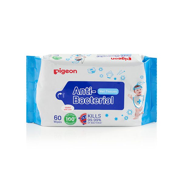 Zubaida's Pigeon Anti-Bacterial Wet Tissue, 60s - P26351 - Zubaidas Official™