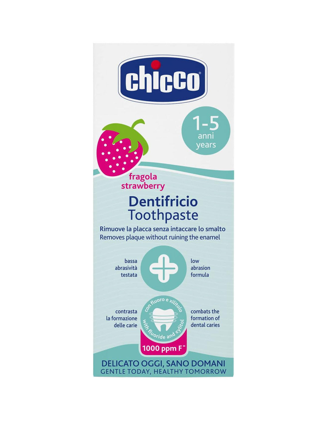 Zubaida's Chicco Toothpaste Strawberry 12M+ 50ML With Fluoride (Chi-00007429000000) - Zubaidas Official™