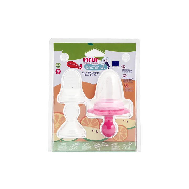 Zubaida's Farlin Grip N Bite Lolipop Baby Oral Set Pink - BBC-003 - Zubaidas Official™