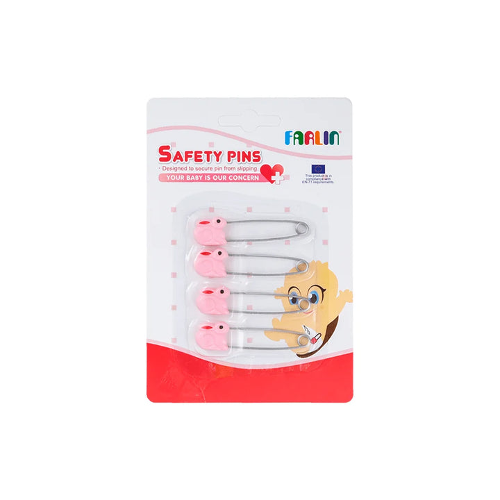 Farlin Four Animal Safety Pins Pink - BF-120 - Zubaidas Official™