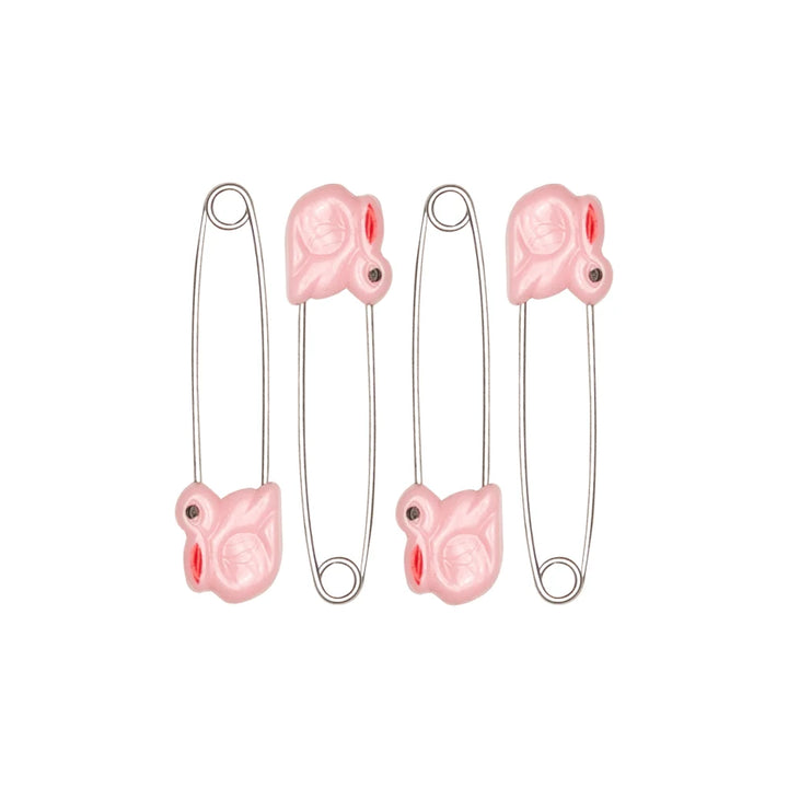 Farlin Four Animal Safety Pins Pink - BF-120 - Zubaidas Official™