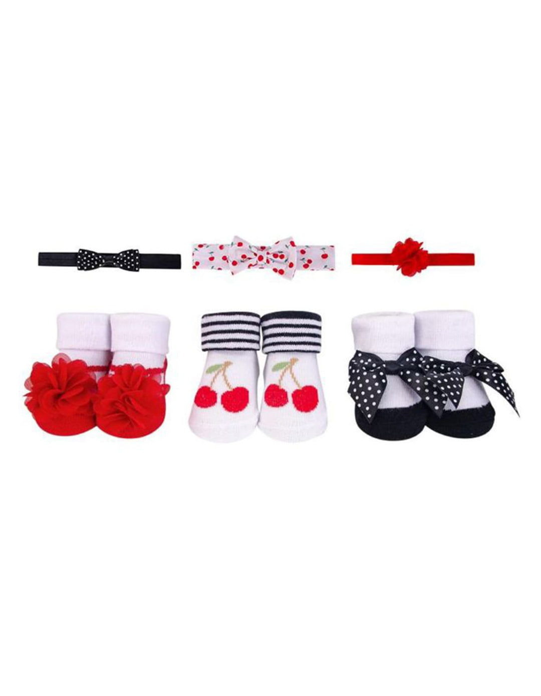 Zubaida's Adorable 6 Pcs Socks & Headbands Coordinated Set - Zubaidas Official™