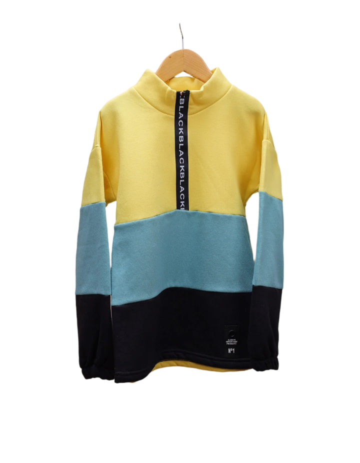 Zubaida's Hi Neck Bold Color Block Design - Zubaidas Official™