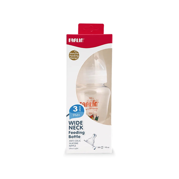 Zubaida's Farlin Wide Neck Feeding Bottle 300CC Orange - NF-805 - Zubaidas Official™