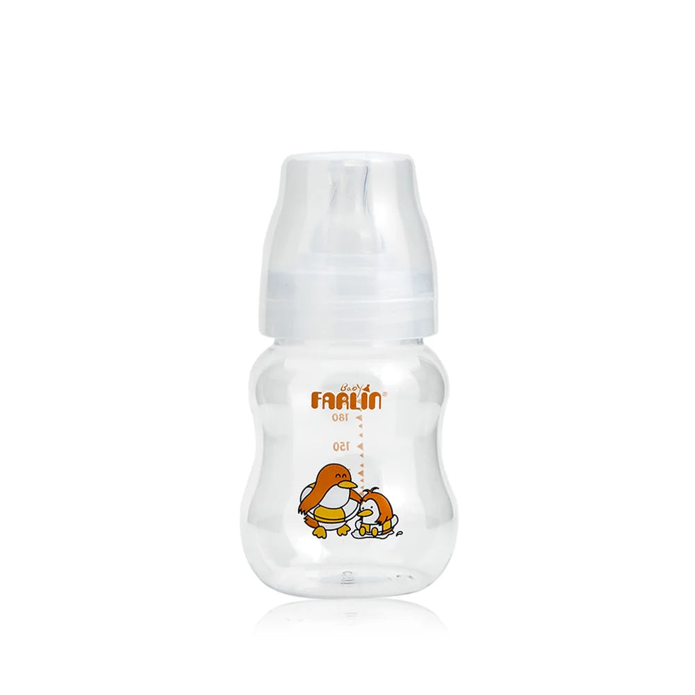 Zubaida's Farlin Wide Neck Feeding Bottle 200 CC Orange - NF-809 - Zubaidas Official™