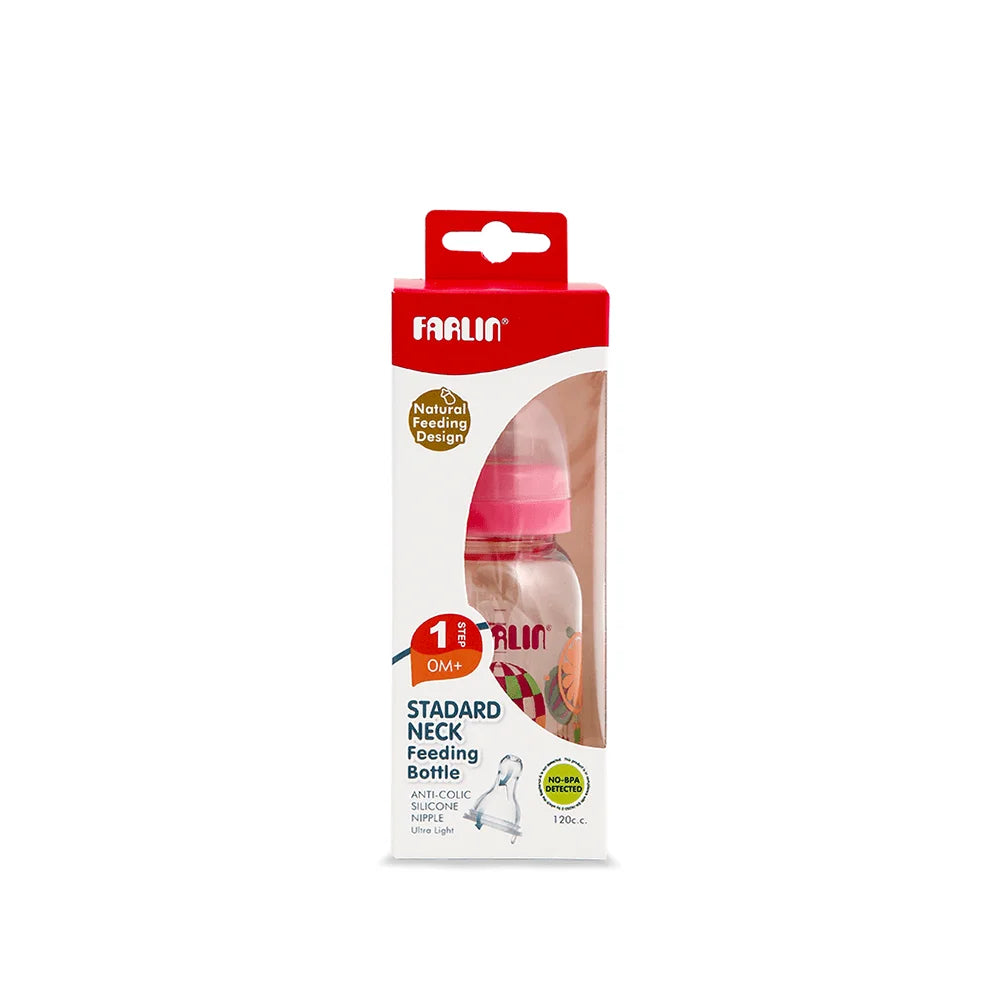 Zubaida's Farlin Pastel Feeding Bottle 4 Oz Pink - NF-868 - Zubaidas Official™