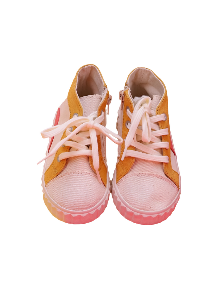 Casual Shoes Pink and Mustard for Girls - Zubaidas Official™