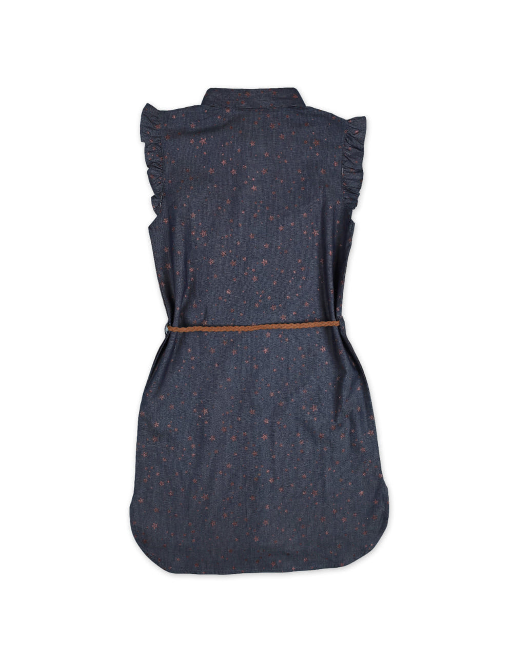 Zubaida's Denim Dress All Over Stars Print - Zubaidas Official™