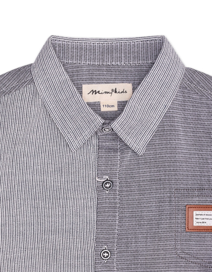 Zubaida's Full Sleeves Contemporary Two-Tone Shirt - Zubaidas Official™