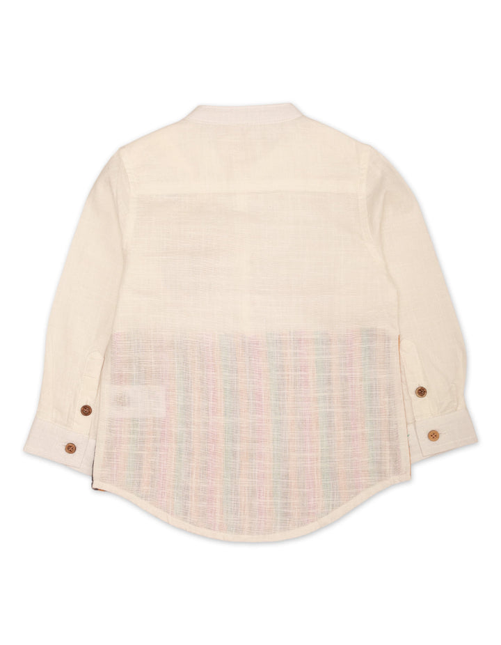 Zubaida's Full Sleeves Shirt with Multicolor Stripes - Zubaidas Official™