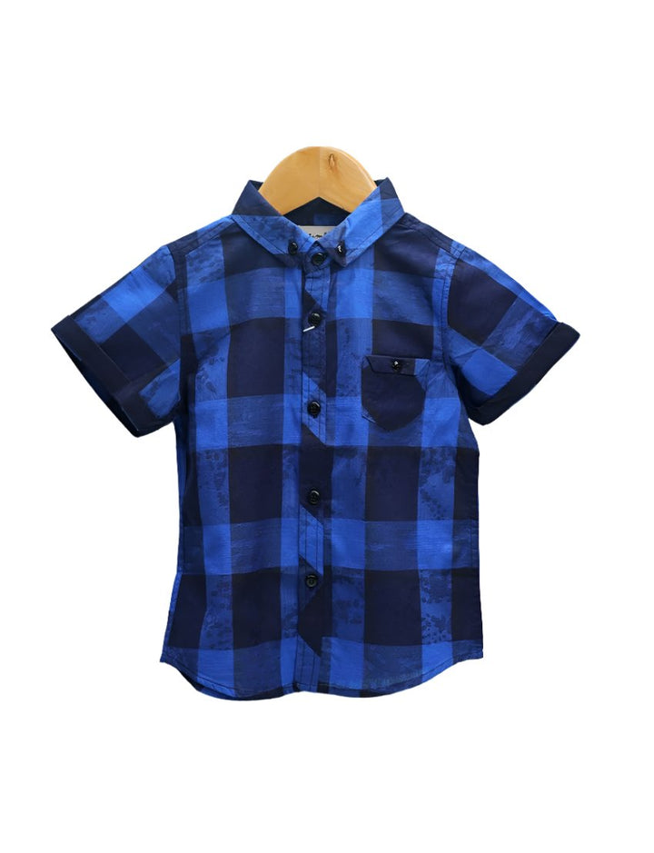 Zubaida's Shirt Checkered Half Seleeves - Zubaidas Official™