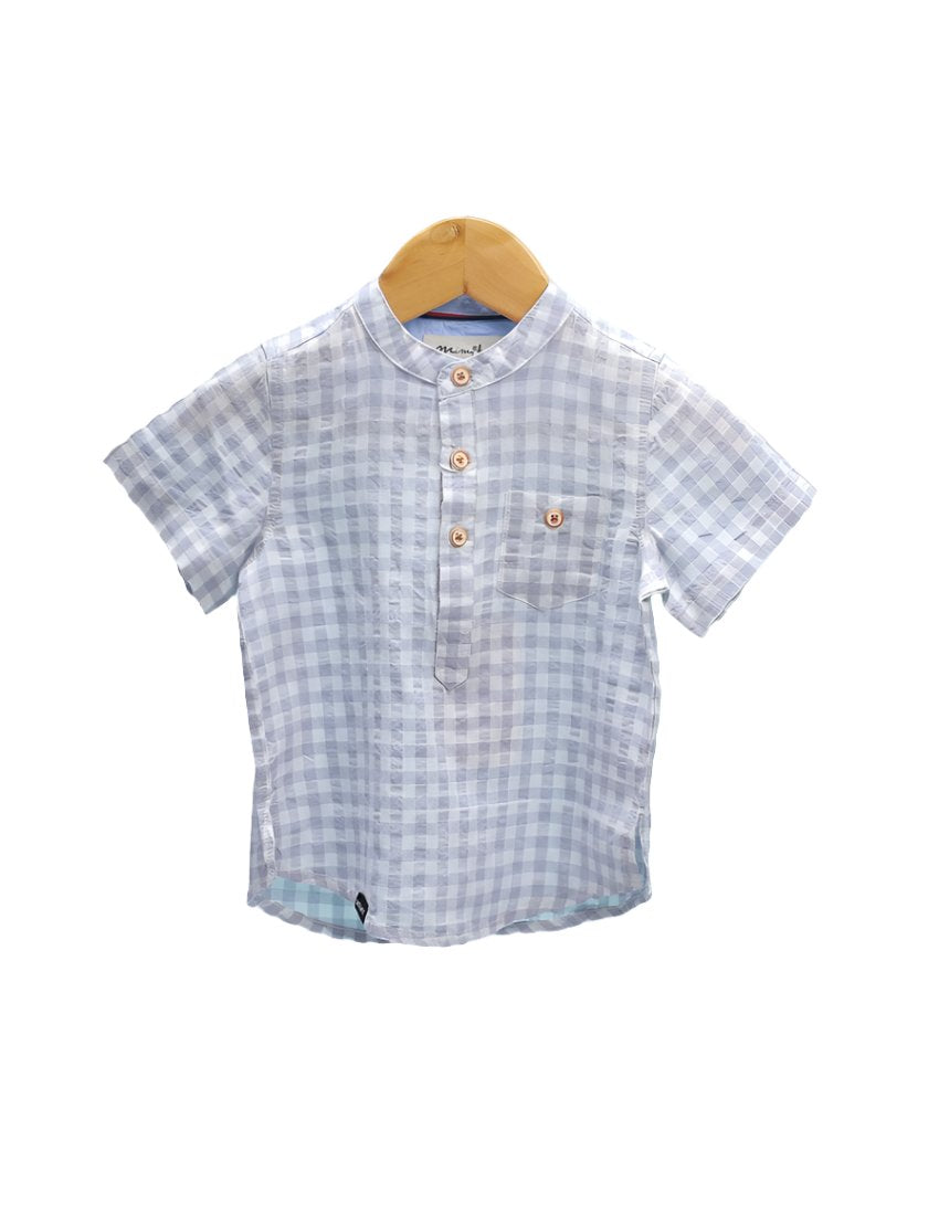 Zubaida's Shirt Checkered Half Sleeves - Zubaidas Official™