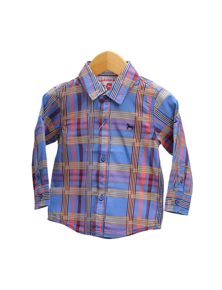 Zubaida's Shirt Blue with Multi Stripes - Zubaidas Official™
