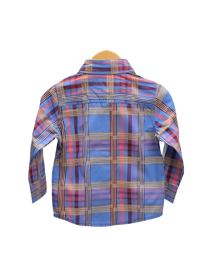 Zubaida's Shirt Blue with Multi Stripes - Zubaidas Official™