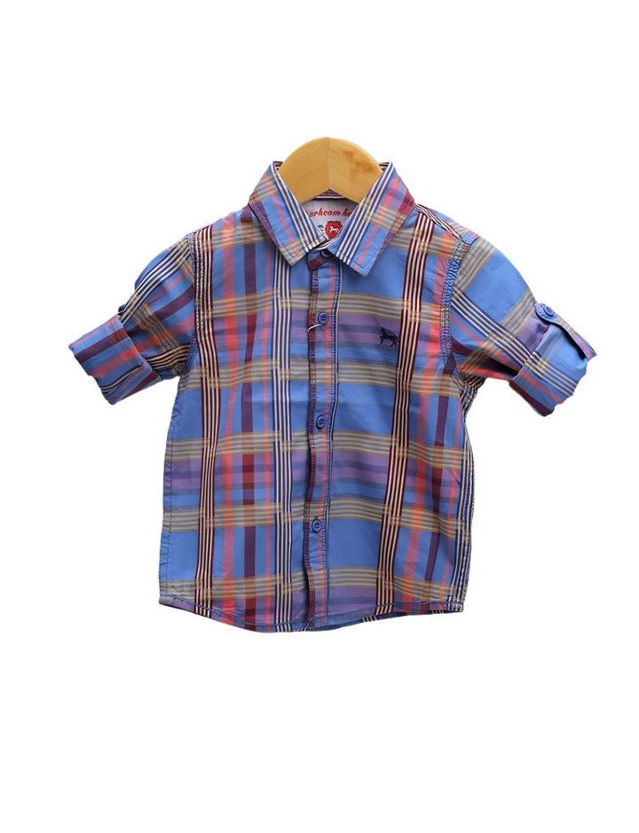 Zubaida's Shirt Blue with Multi Stripes - Zubaidas Official™